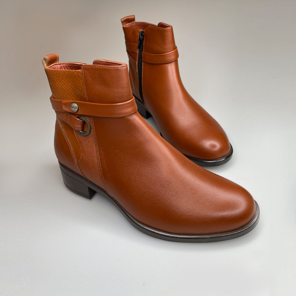 Botas Cuero Marron